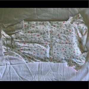 First impressions white floral one piece